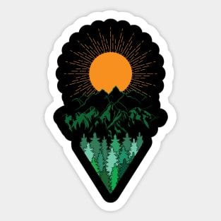 The Mountains Are Calling Sticker